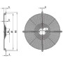 GRILLE DEMI CORBEILLE INCUR.  SUP. MOT. DIAM.350 - 13033354