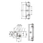 CHARNIERES N°362 PORTE GAUCHE CHROMEE - 70014359