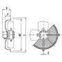 Ventilateur hélicoïde AFK 355-30/4/4T-B - 30030370