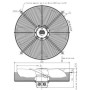 Ventilateur hélicoïde S0457 VD46 MG050W08 - 26050448