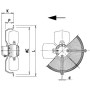 Ventilateur hélicoïde AFK 560-25/6M-B - 30030560