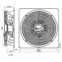 Ventilateur hélicoïde W3G710-GO81-01 - 13530716