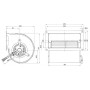 Ventilateur centrifuge D3G133-BF03-02 - 13620134