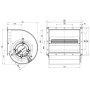 Ventilateur centrifuge D3G225-CC14-71 - 13620226