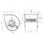 Ventilateur centrifuge D3G250-ED01-71 - 13620251