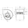 Ventilateur centrifuge D3G250-EF41-01 - 13620252