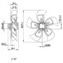 Ventilateur hélicoïde A6E630-AE01-01 - 13031653