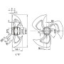 Ventilateur hélicoïde A6E450-AF08-01 - 13031472