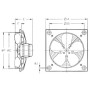 Ventilateur hélicoïde HCD-25-4M - 23051254