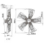 Ventilateur hélicoïde A6D910-AA01-01 - 13031912