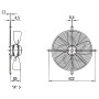 Ventilateur hélicoïde S4E350-BA06-02 - 13032347