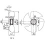 Ventilateur hélicoïde A6E360-AA08-06 - 13031386