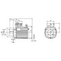 Moteur électrique K21R 71 G4 0.37/4 B14 - 25090217