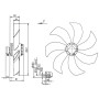 Ventilateur hélicoïde FE080-SDA.6N.V7 - 11030426