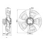 Ventilateur hélicoïde A6E500-AJ03-01 - 13031488