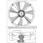 Ventilateur IA0800 7VIM44 TX140L06 - 26010804