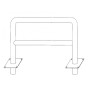 BARRIERE EN INOX 1000MM - 39031026