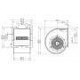 Ventilateur centrifuge RD22P-4DW.4N.1R. - 11420123
