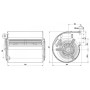 Ventilateur centrifuge D2E160-AH02-15 - 13422096