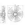 Ventilateur hélicoïde A6E560-AK01-01 - 13031521