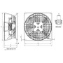 Ventilateur hélicoïde W3G910-HV12-71 - 13530912