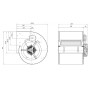 Ventilateur DD 12/12.1100.6.  BRIDE ET SUPPORT - 30452267