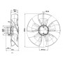 Ventilateur hélicoïde A6E450-AU04-01 - 13031475