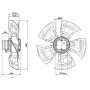 Ventilateur hélicoïde A8E500-AJ03-01 - 13031510