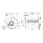 Ventilateur centrifuge D3G133-BF05-14 - 13620129