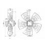 Ventilateur hélicoïde A4D560-AQ01-01 - 13031517