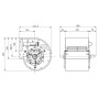 Ventilateur centrifuge DDM 7/7.147.6. BRIDE ET SUPPORT - 30460763