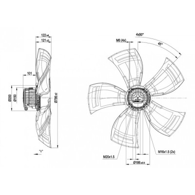 Ventilateur A3G800-BA77-51 - 13532814