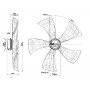 Ventilateur hélicoïde A3G910-AO83-90 - 13532909