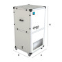 Purificateur d'air UPM/EC-310-F7 + HEPA H14 - CG - SODECA - 23480065