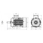 Moteur SPL 160 L4B 15/4 B3 230/400V - 25090690