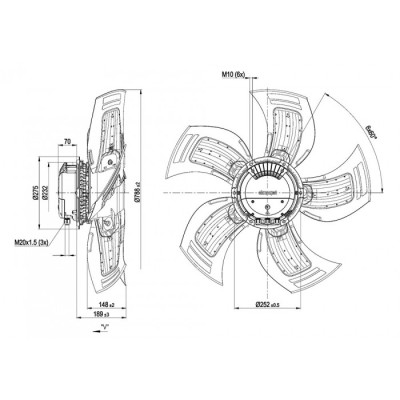 Ventilateur A3G800-AS26-03 - 13532816