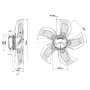 Ventilateur A3G800-AS26-09. - 13532817