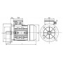 Moteur MTA 132 S8-4L 1.4/5.5 8/4 B5 - 25090384