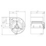 Ventilateur centrifuge DD 10/10.245.6. BRIDE ET SUPPORT - 30452168