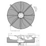 Ventilateur hélicoïde S0445 VD46 TG060W04 - 26050457