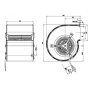 Ventilateur centrifuge D2E146-CD51-23 - 13422031