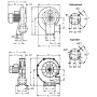 Ventilateur centrifuge CMAT-426-2T - 23030463