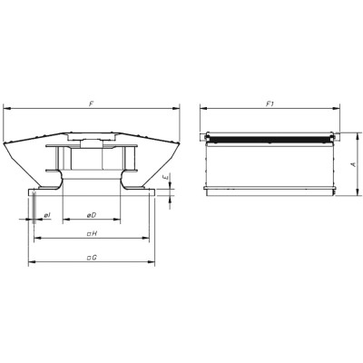 Extracteur de toiture CRF-250-4T - 23063972