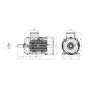 Moteur électrique SPL 132 M4D 9.0/4 B3 EPOXY - 25090743