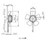 Ventilateur hélicoïde A4D200-AA04-02