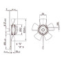 Ventilateur hélicoïde A2E250-AE65-01