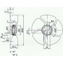 Ventilateur hélicoïde A4E300-AE20-06TW - 13031287