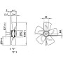 Ventilateur hélicoïde A2E300-AC47-01