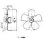 Ventilateur hélicoïde A4E350-AA06-02. - 13031347