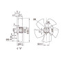 Ventilateur hélicoïde A6E350-AN24-01. - 13031361